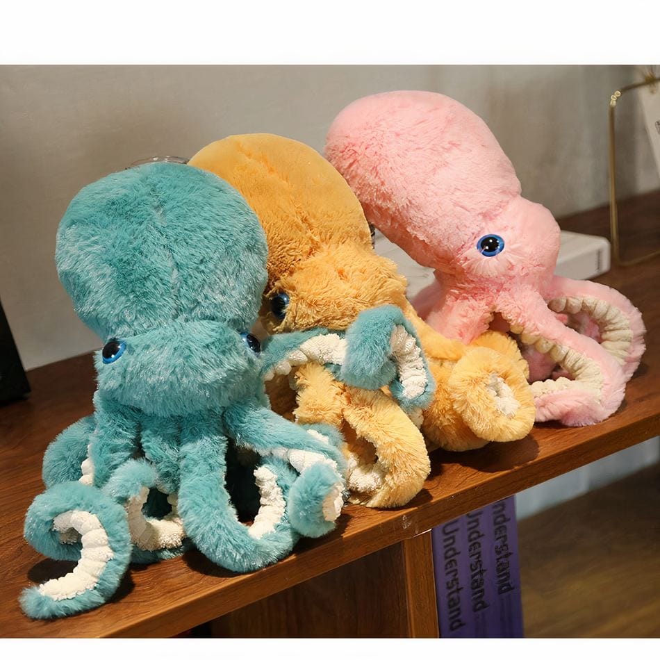 La Peluche Peluche pieuvre bleue adorable