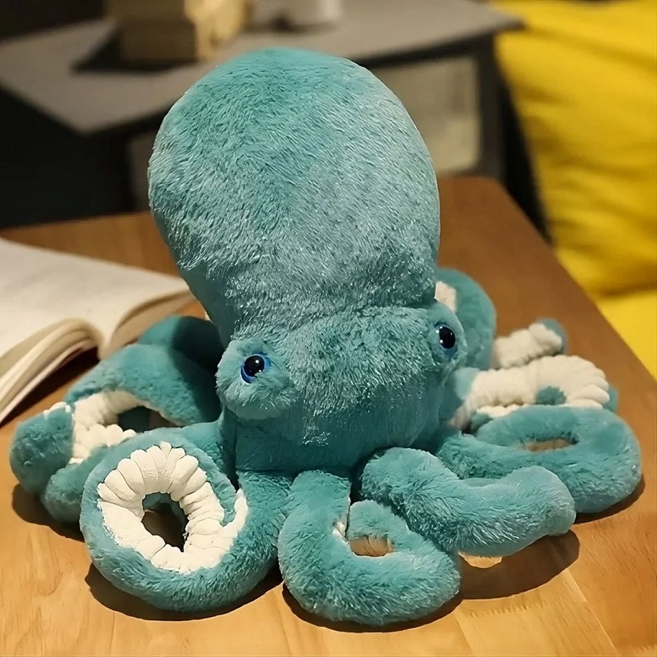 La Peluche Peluche pieuvre bleue adorable