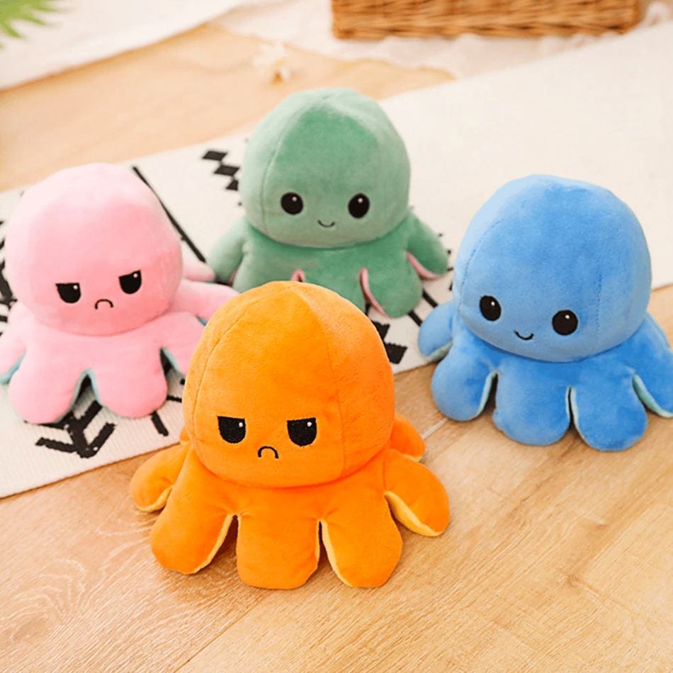 La Peluche Peluche pieuvre Octopus réversible
