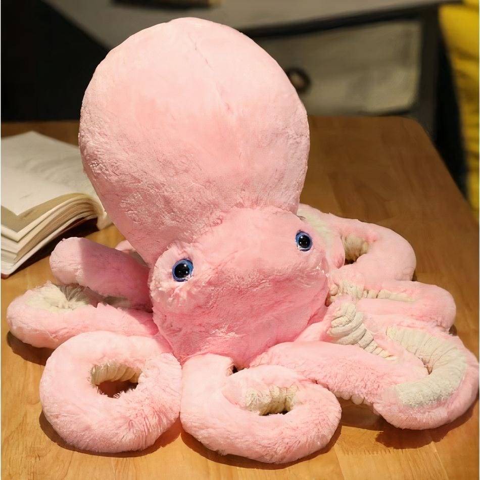 La Peluche Peluche pieuvre rose adorable
