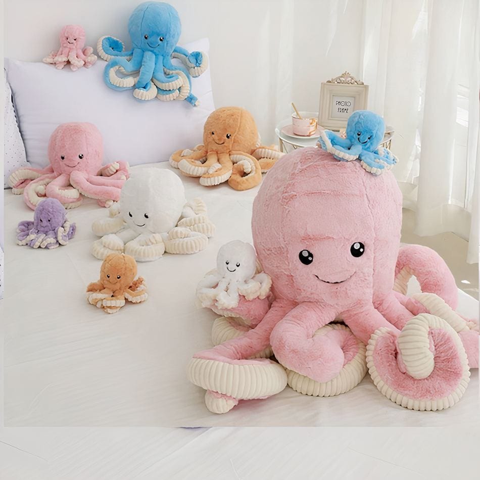 La Peluche Peluche pieuvre souriante