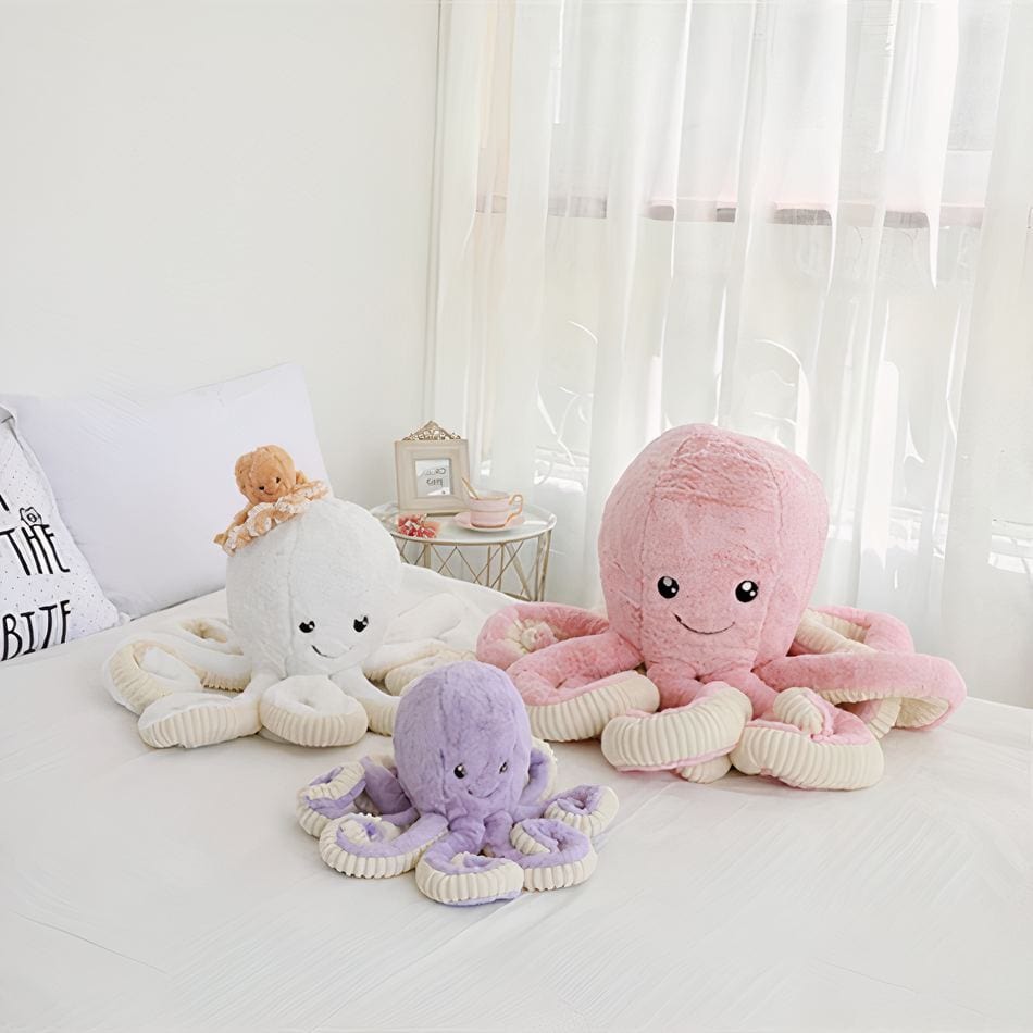 La Peluche Peluche pieuvre violette
