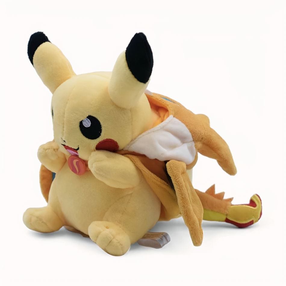 La Peluche Peluche Pikachu en costume Dracaufeu