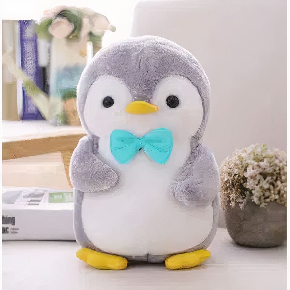 La Peluche Peluche pingouin avec nœud