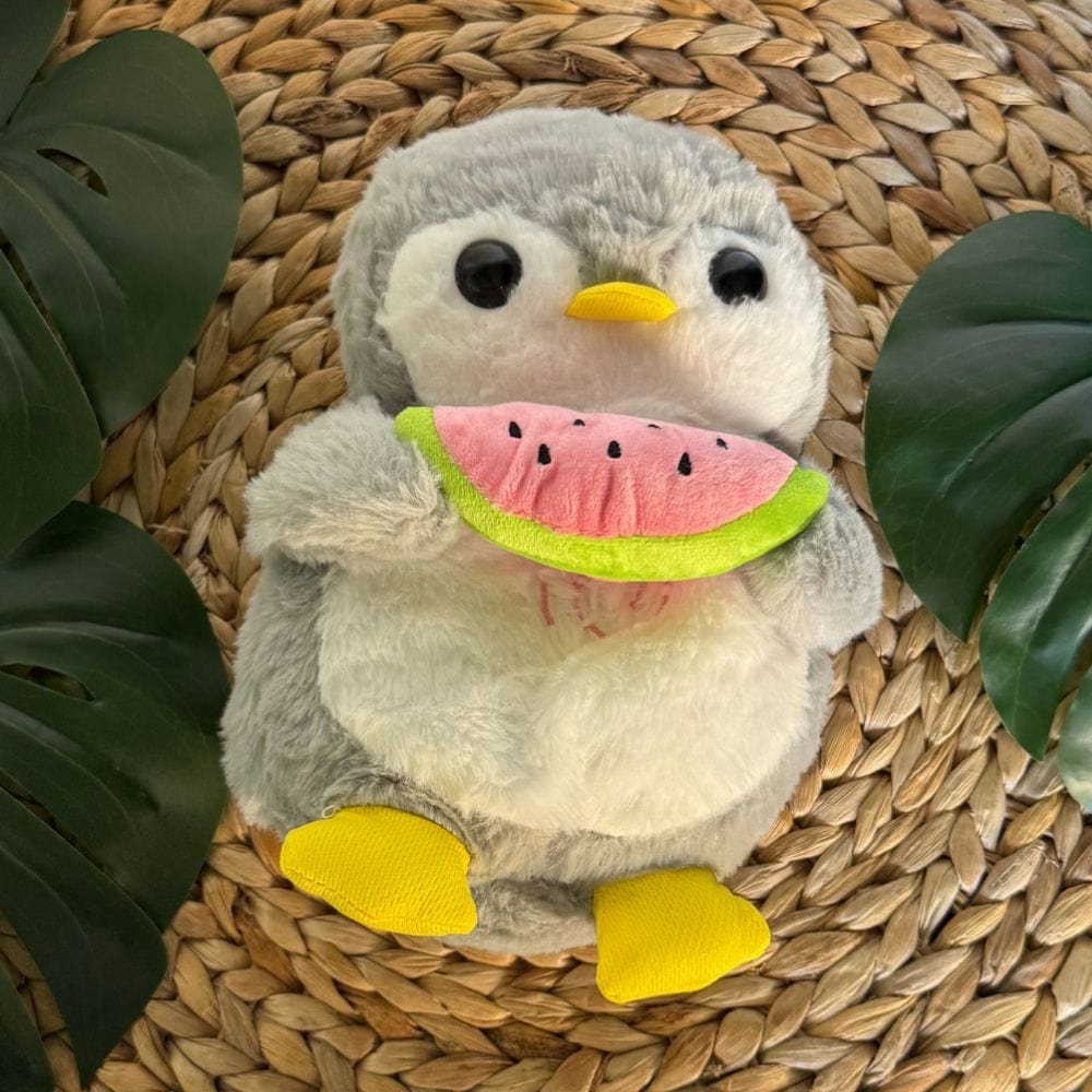 La Peluche Peluche pingouin respirante avec berceuses
