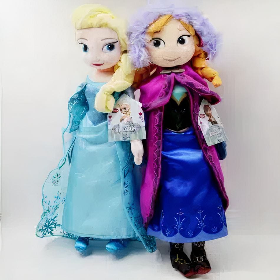 La Peluche Peluche princesses Elsa et Anna Disney
