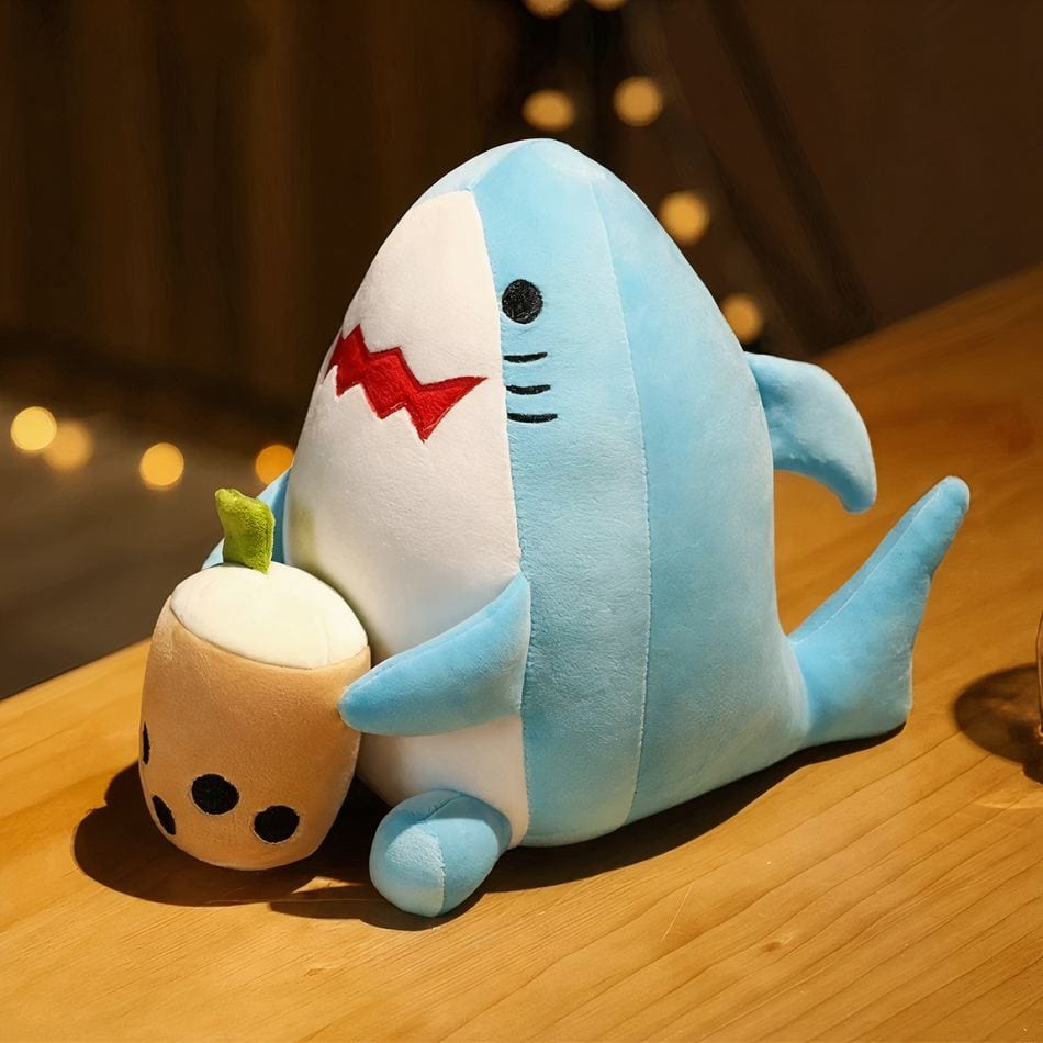 La Peluche Peluche requin Bubble tea mignon