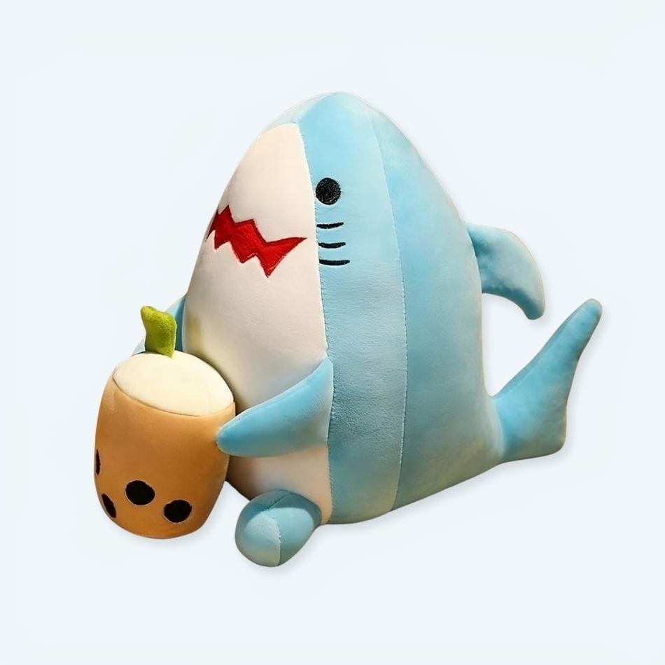 La Peluche Peluche requin Bubble tea mignon