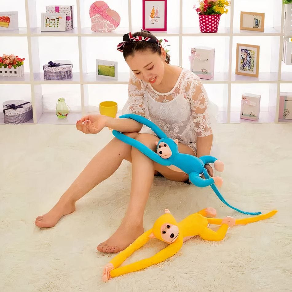 La Peluche Peluche singe kawaii jaune