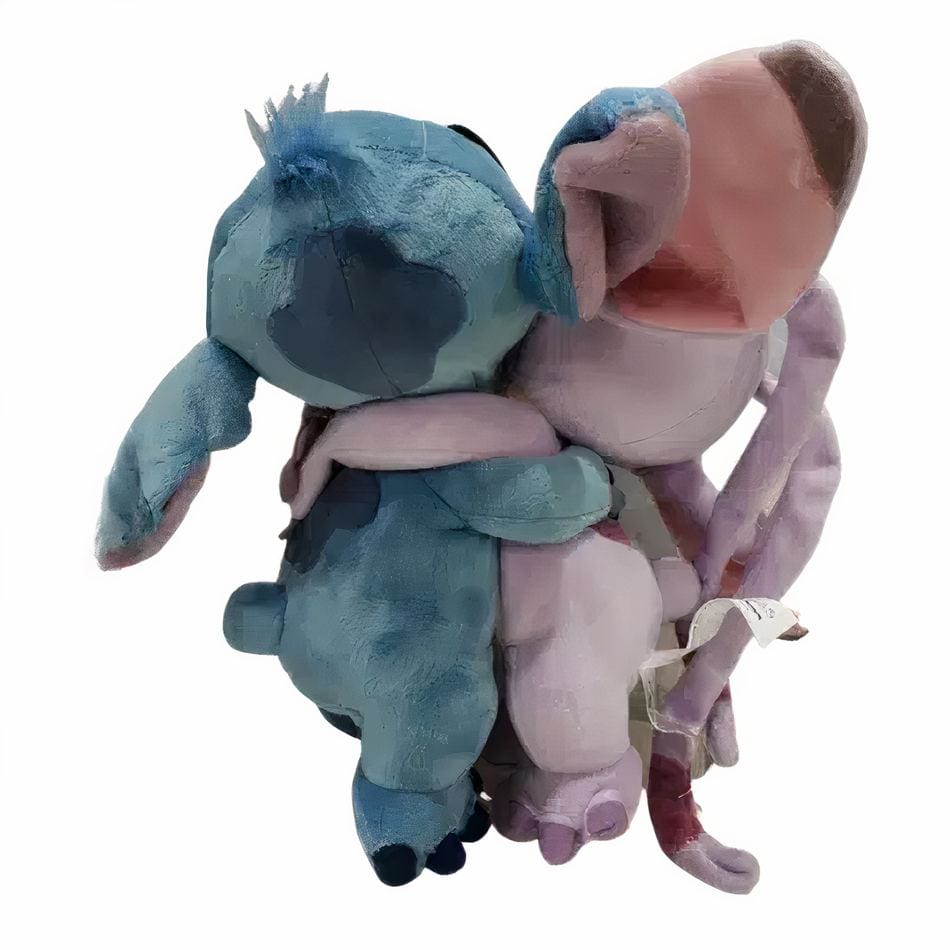 La Peluche Peluche Stitch et Angel câlin