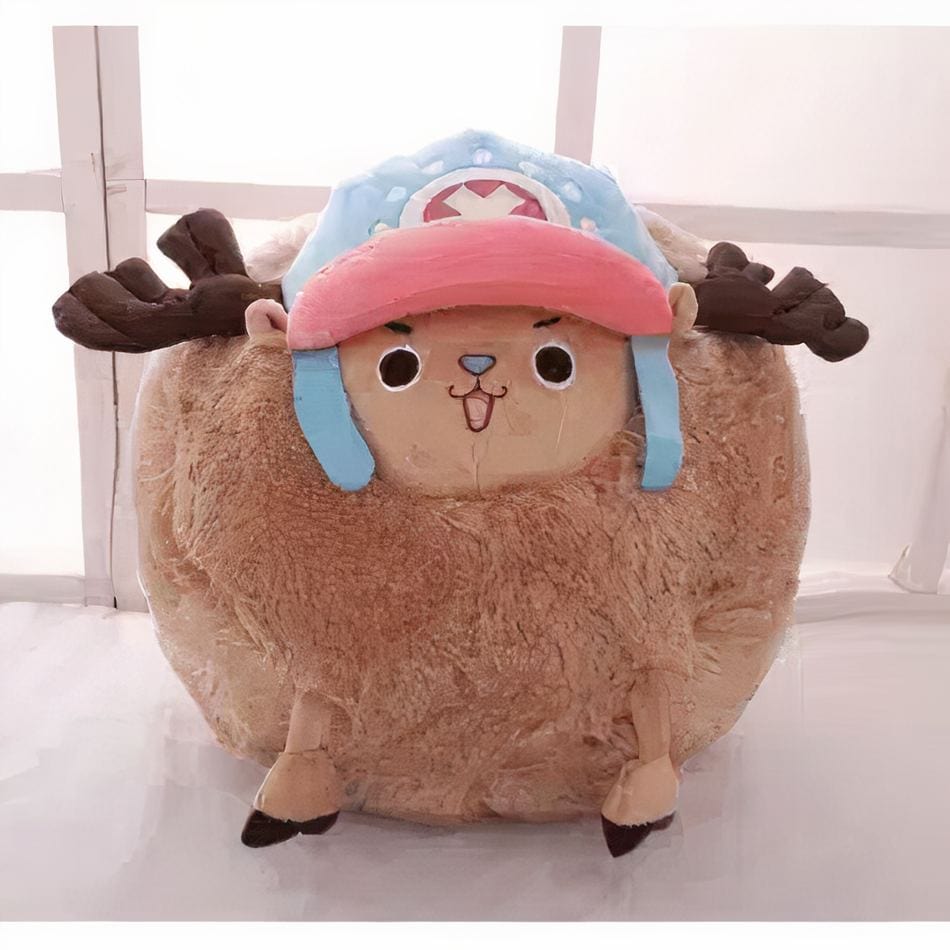 La Peluche Peluche Tony Chopper One Piece bleu en boule