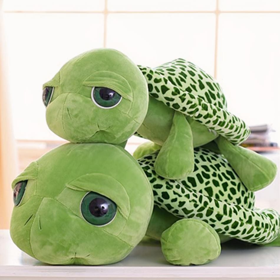 La Peluche Peluche tortue veloutée