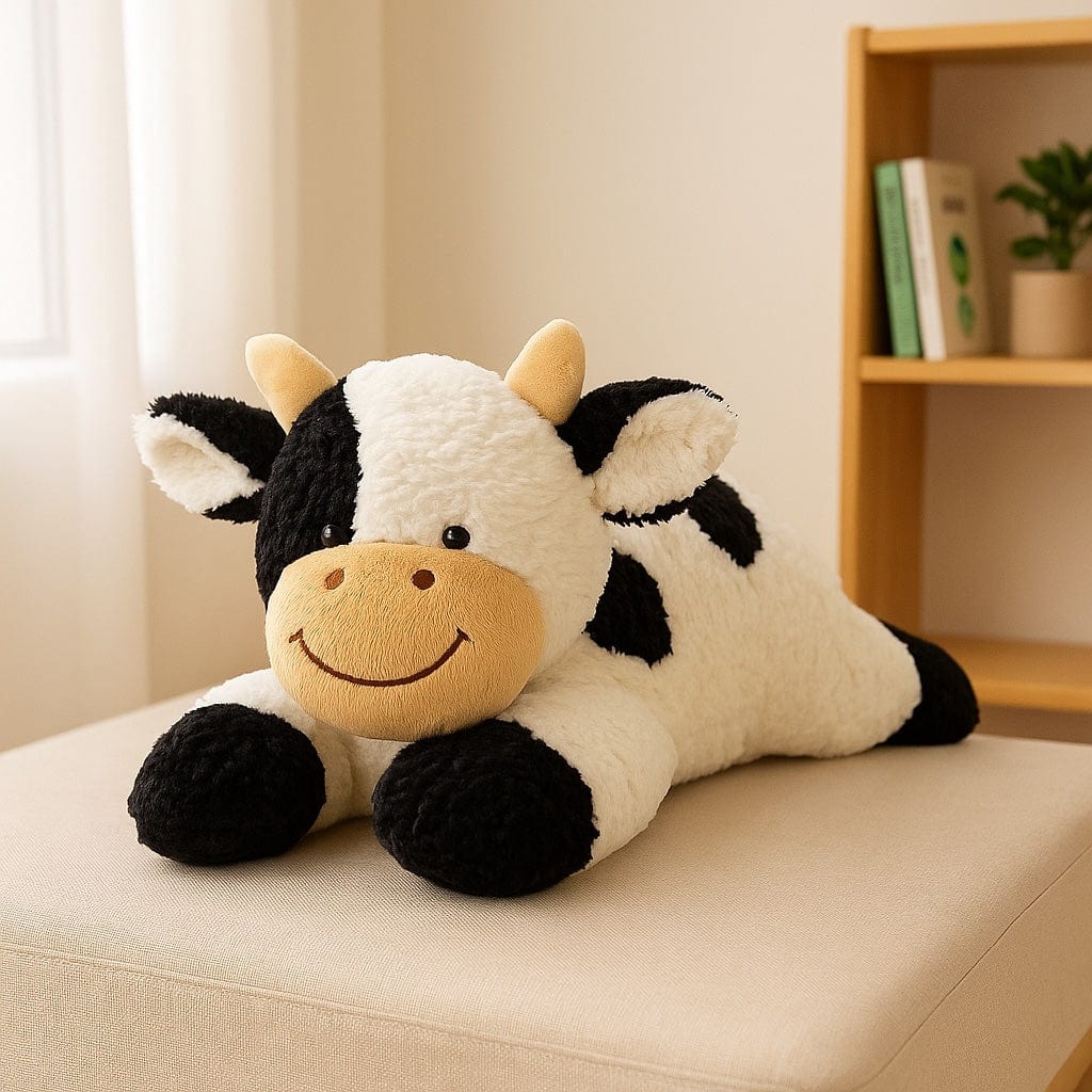 La Peluche Peluche vache à poils doux