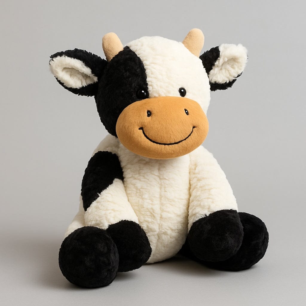 La Peluche Peluche vache à poils doux