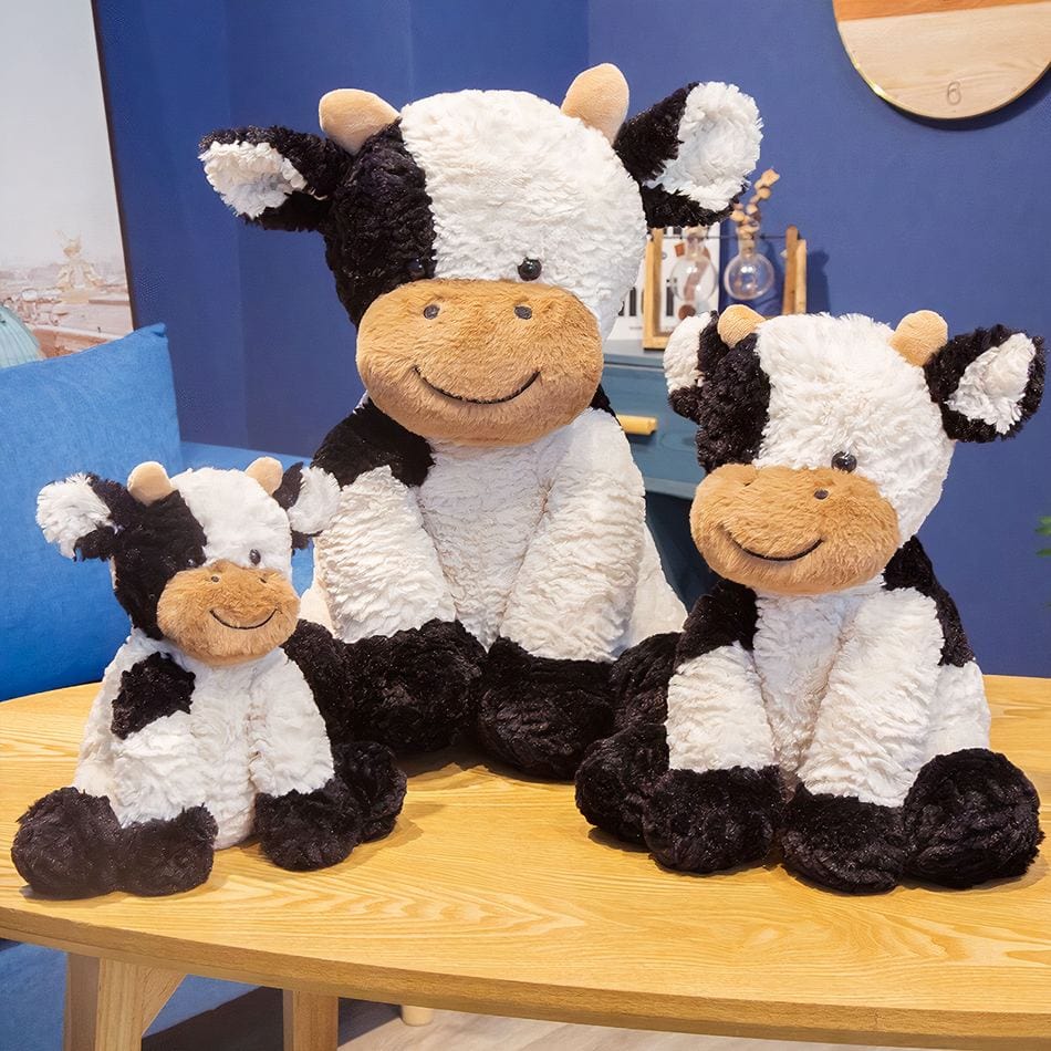 La Peluche Peluche vache à poils doux