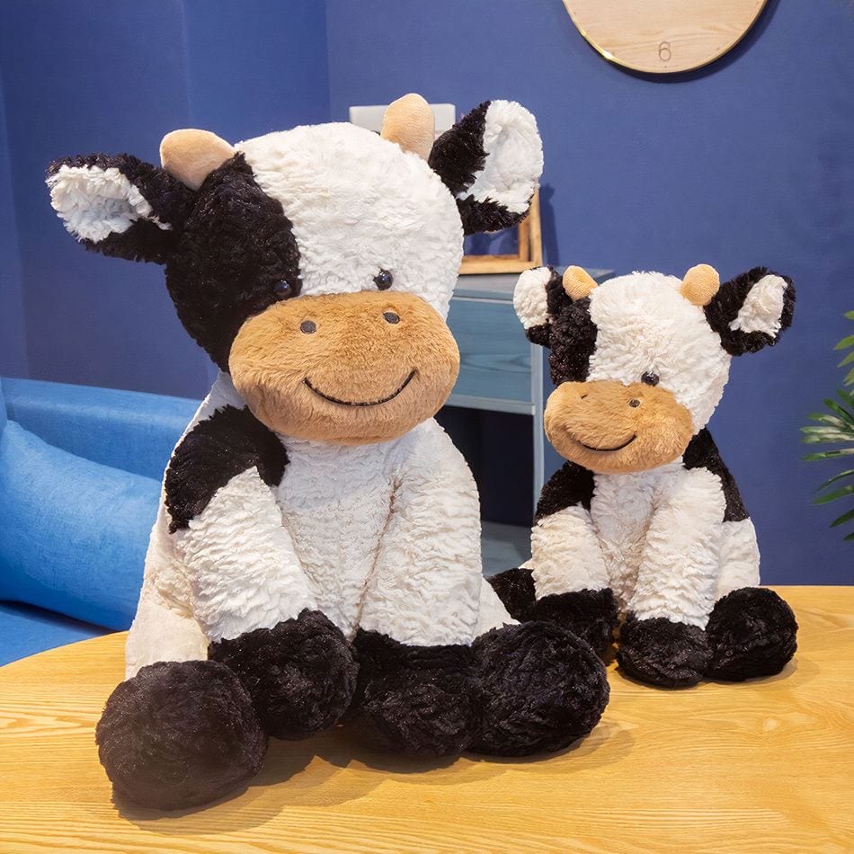 La Peluche Peluche vache à poils doux
