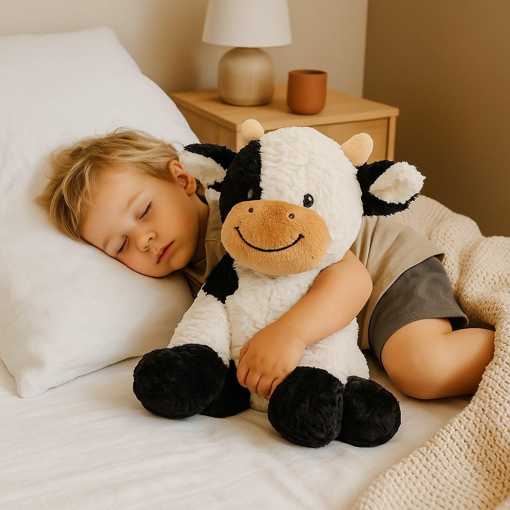 La Peluche Peluche vache à poils doux