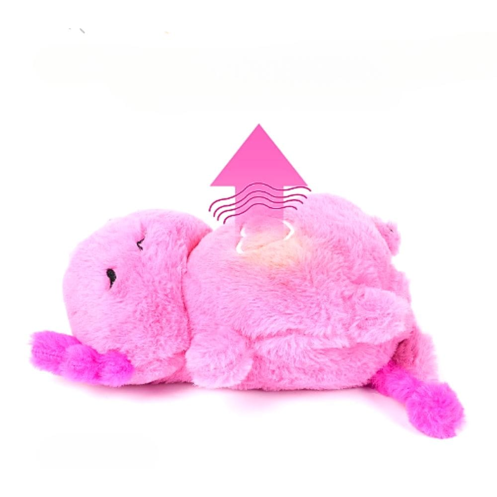 La Peluche Peluche veilleuse Axolotl respirante avec berceuses
