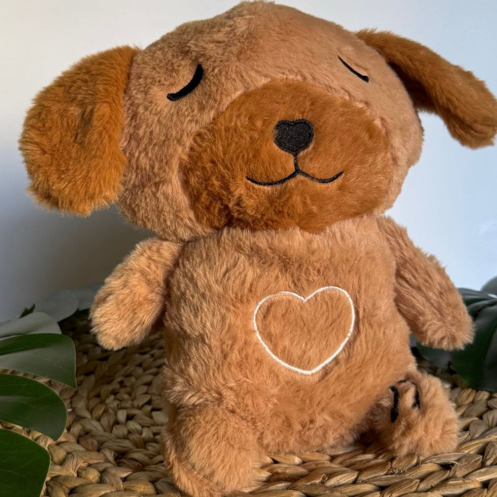 La Peluche Peluche veilleuse chien respirante