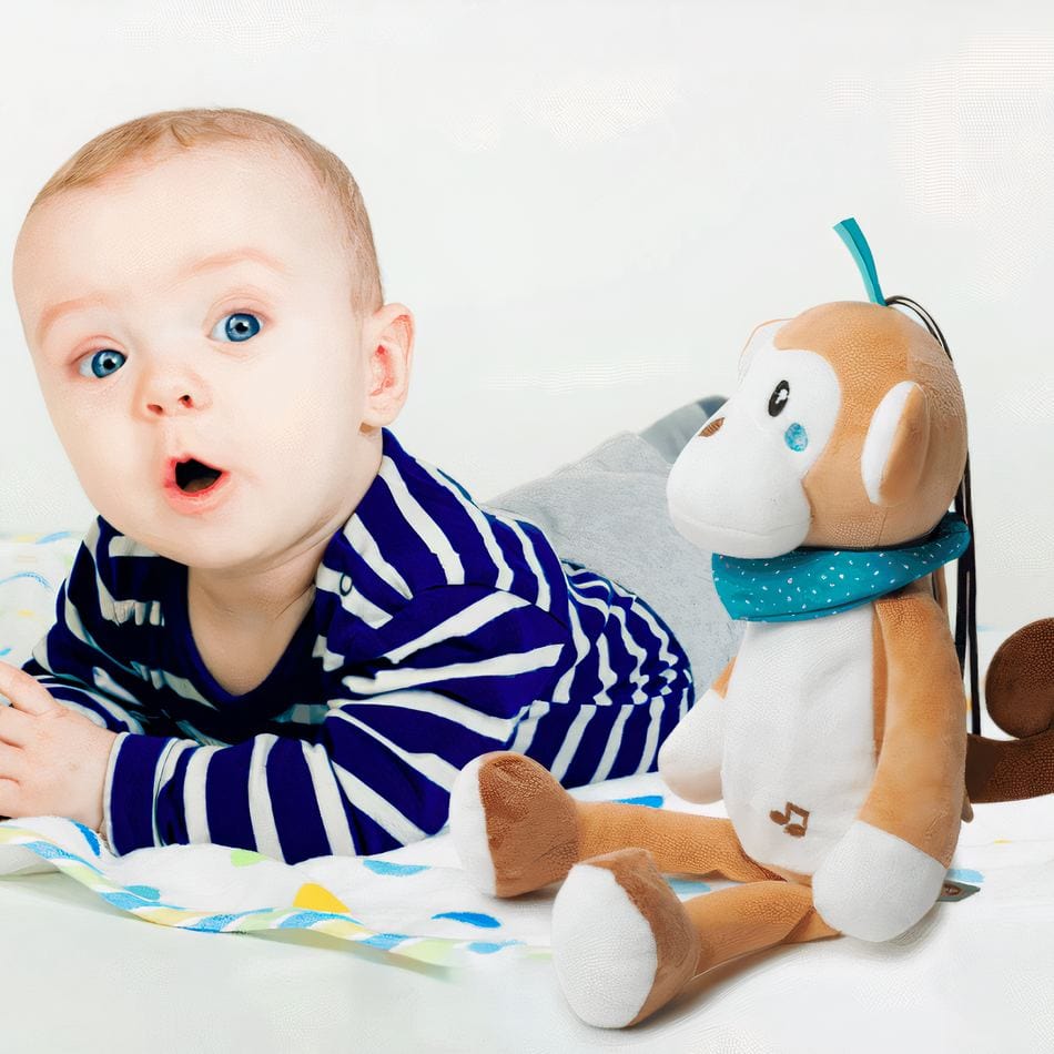 La Peluche Peluche veilleuse singe musicale