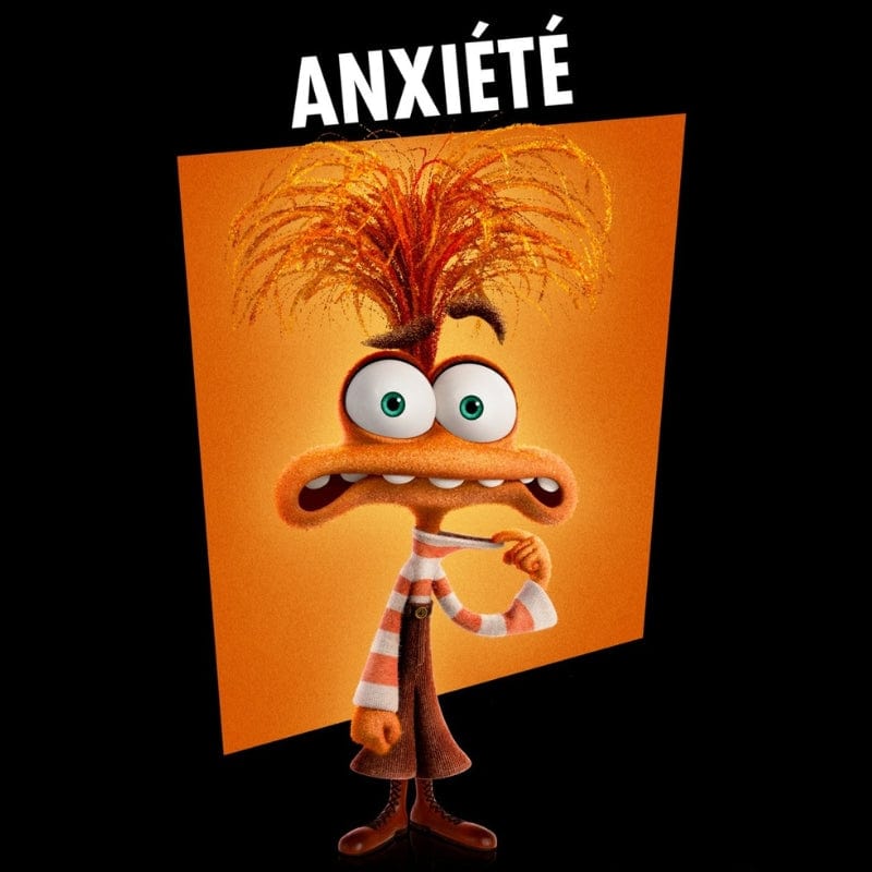 La Peluche Peluche Vice Versa personnage "Anxiété"