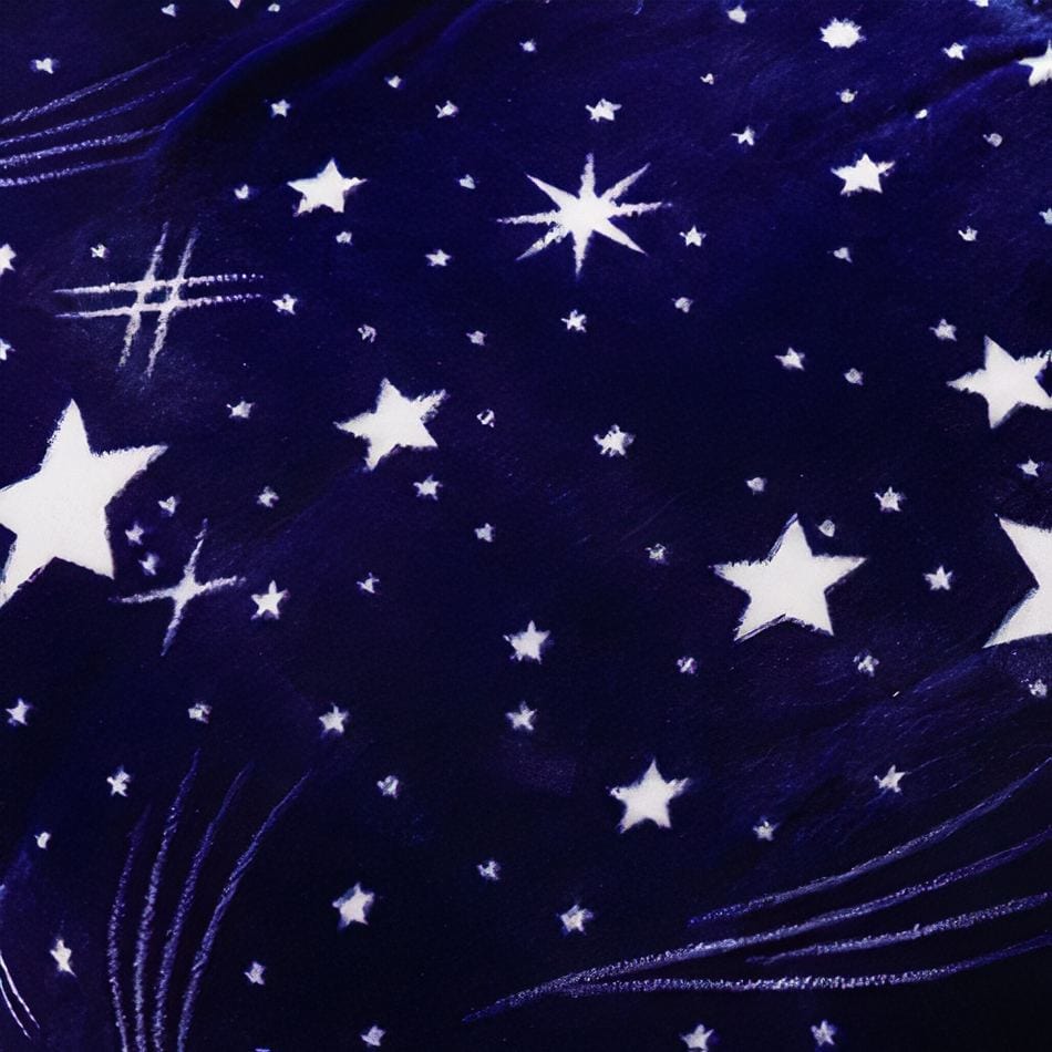 La Peluche Plaid étoiles éclairantes