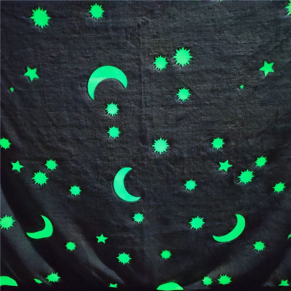 La Peluche Plaid lumineux lune doux
