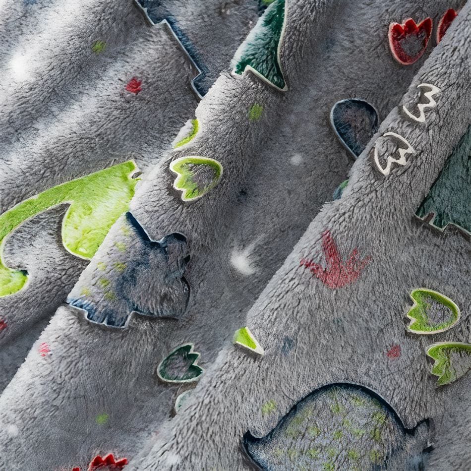 La Peluche Plaid lumineux motif dinosaure