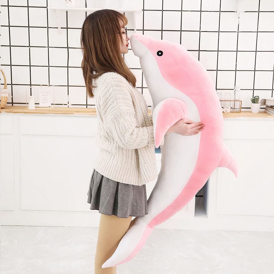 La Peluche Rose / 30cm Peluche dauphin mignon