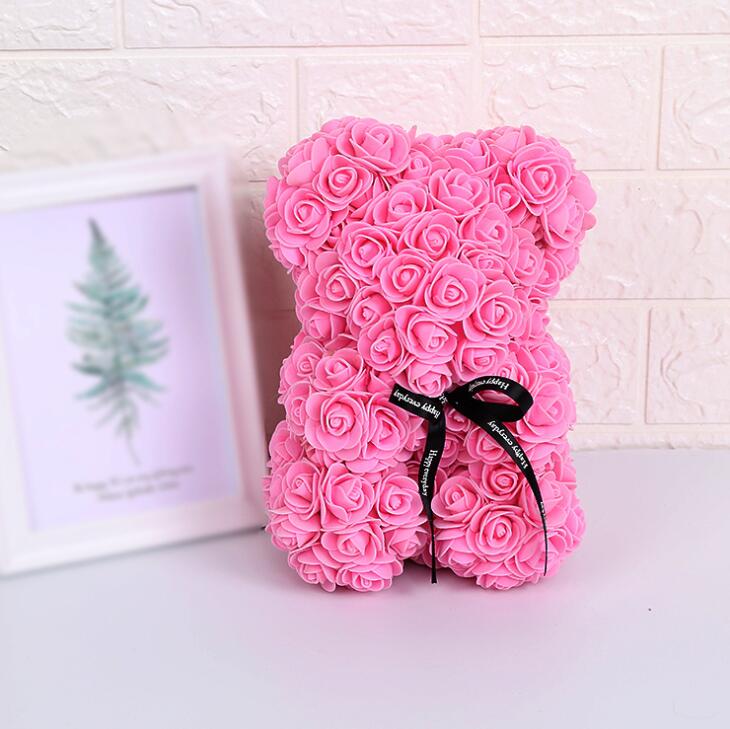 La Peluche Rose Ourson en rose pour Saint-Valentin