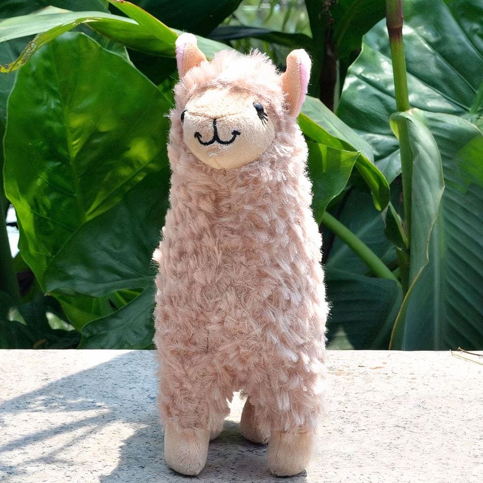 La Peluche Rose Peluche alpaga à poils longs