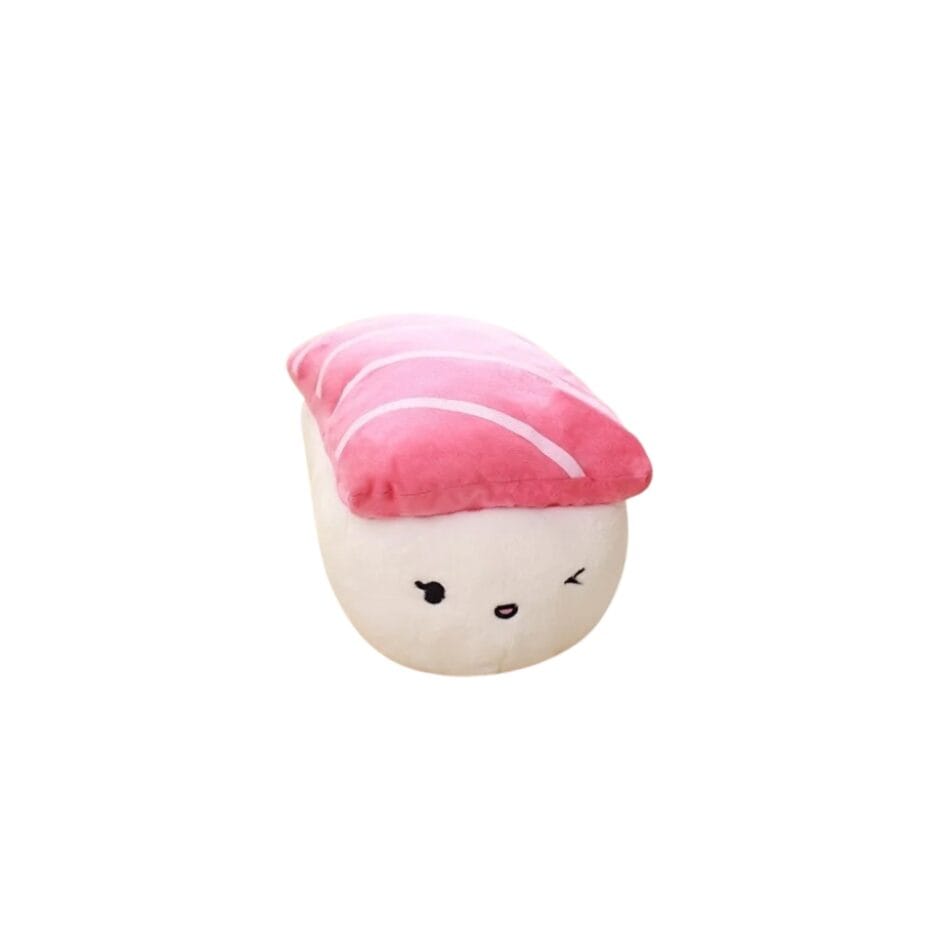 La Peluche Rose Peluche coussin en forme de sushi