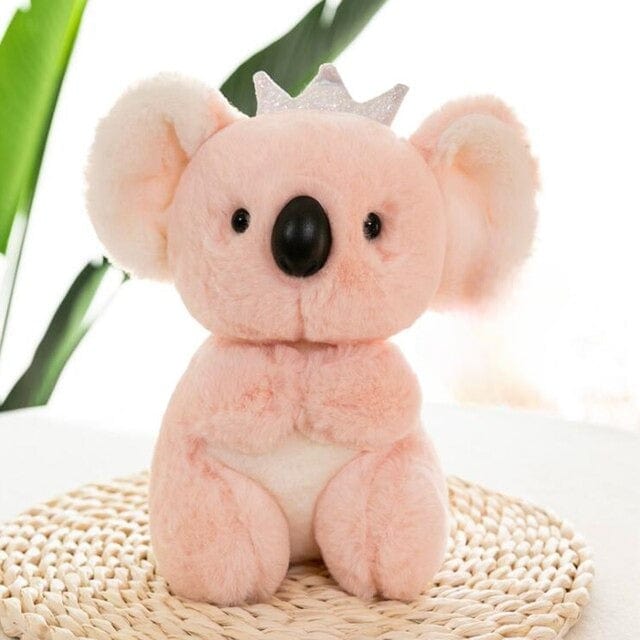 La Peluche Rose Peluche koala couronné