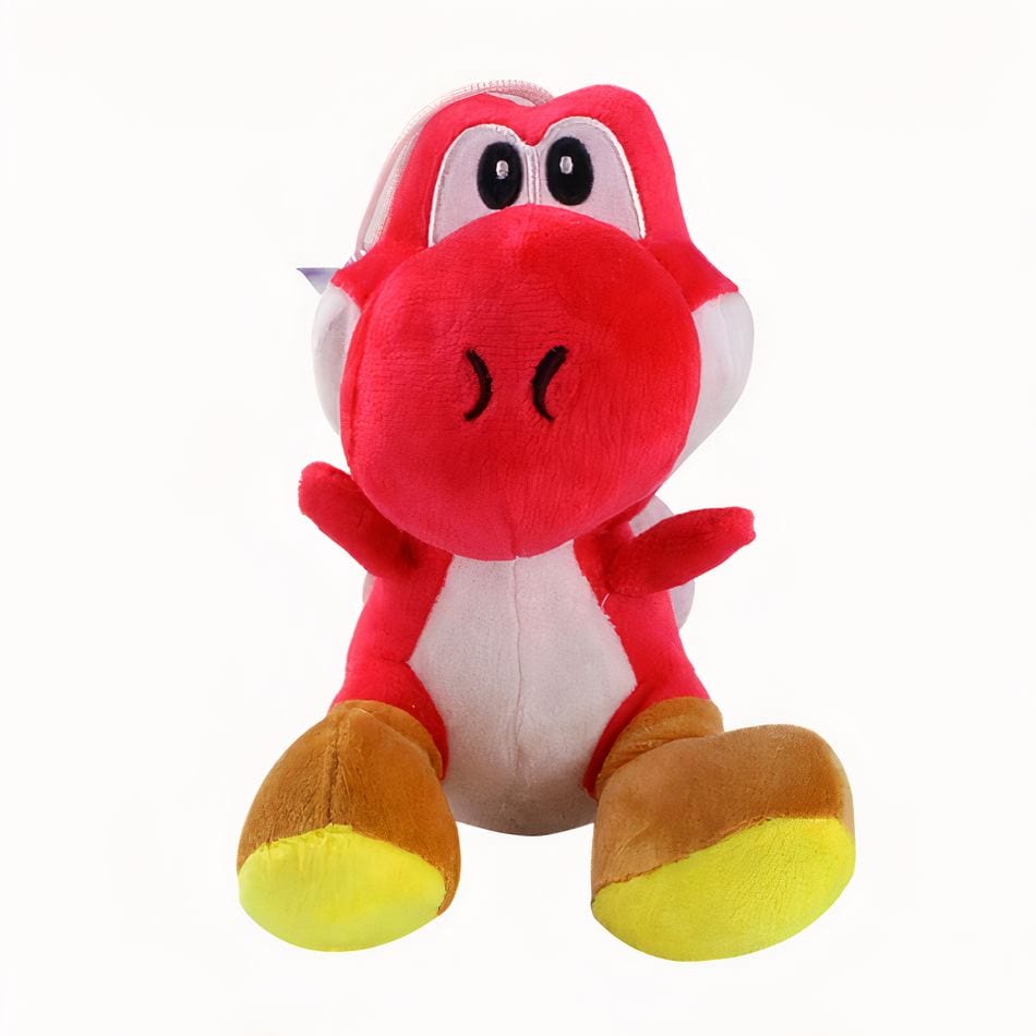 La Peluche Rouge Peluche dinosaure Yoshi de Mario