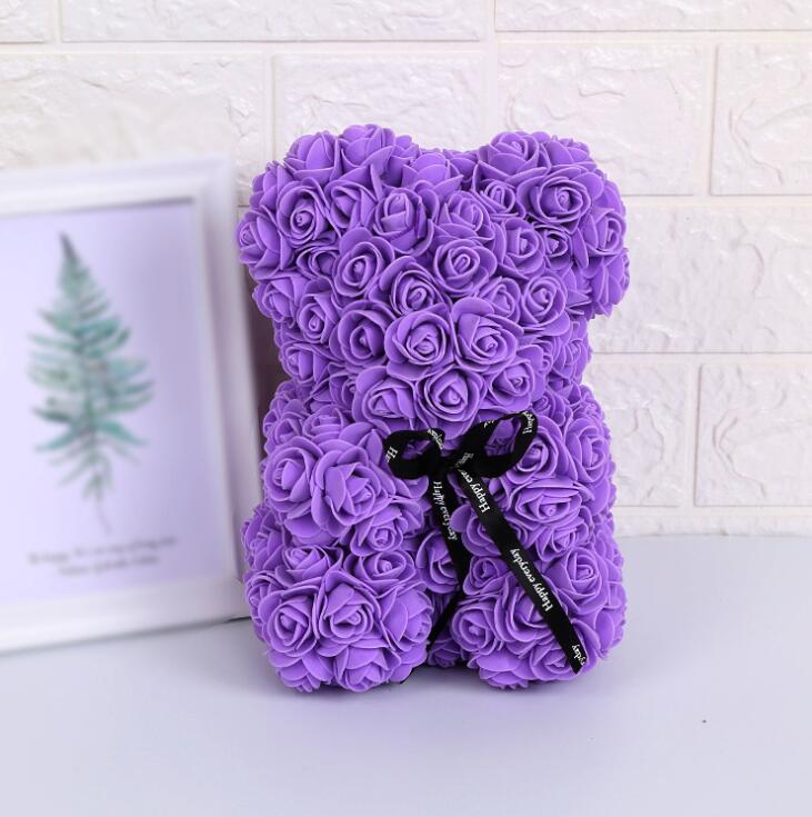 La Peluche Violet Ourson en rose pour Saint-Valentin