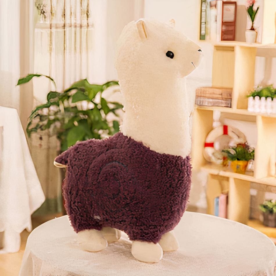 La Peluche Violet Peluche alpaga à robe colorée