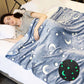 La Peluche 100x75cm Plaid lumineux lune doux