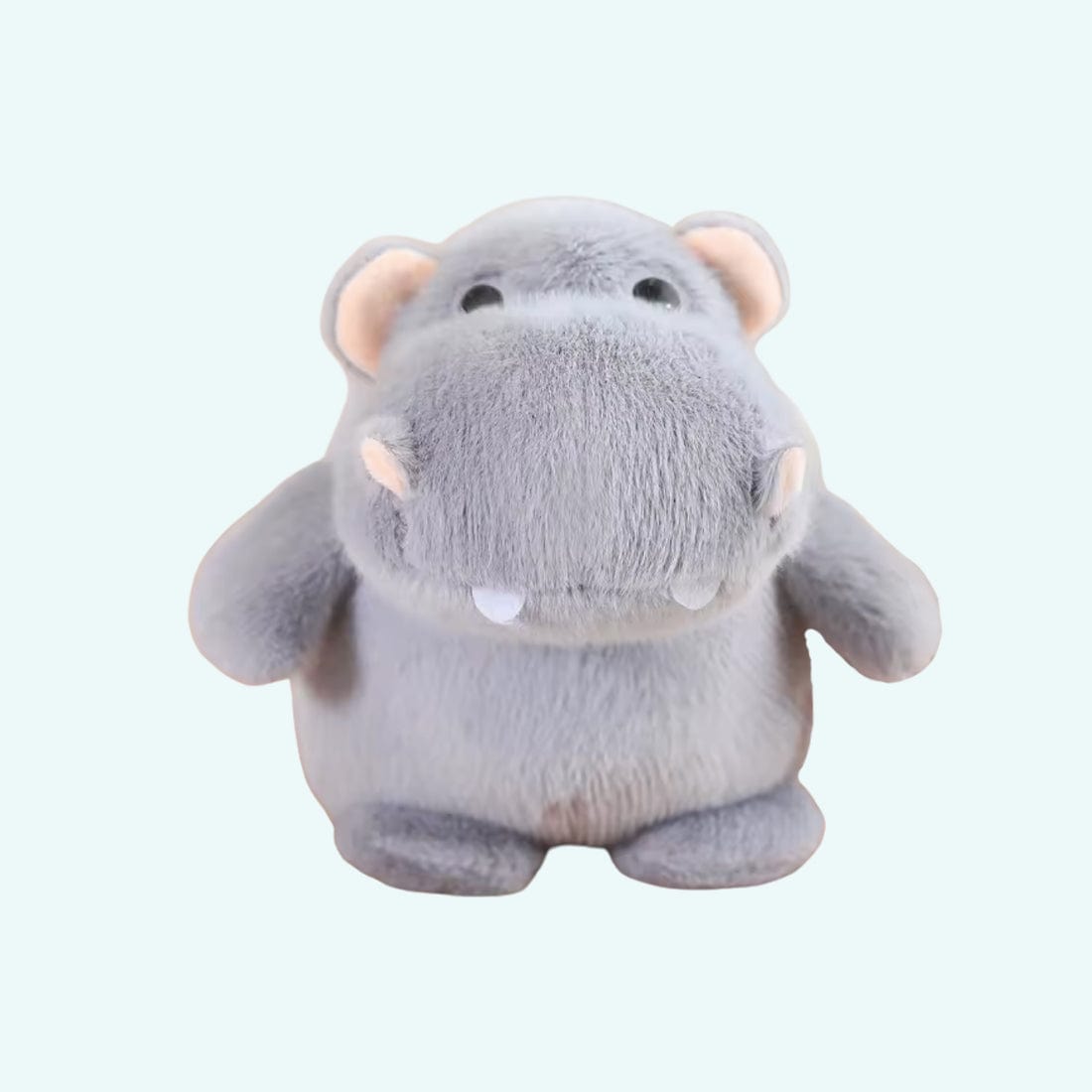 La Peluche 12cm Peluche hippopotame gris