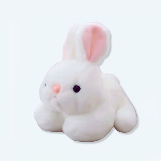 La Peluche 15cm Peluche lapin blanc moelleux