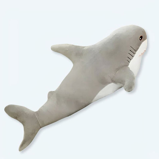 La Peluche 15cm Peluche requin géant gris