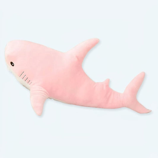 La Peluche 15cm Peluche requin géant rose