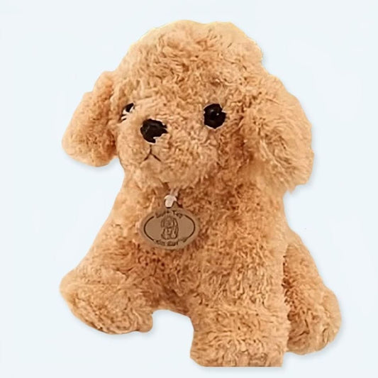 La Peluche 18cm Peluche caniche beige