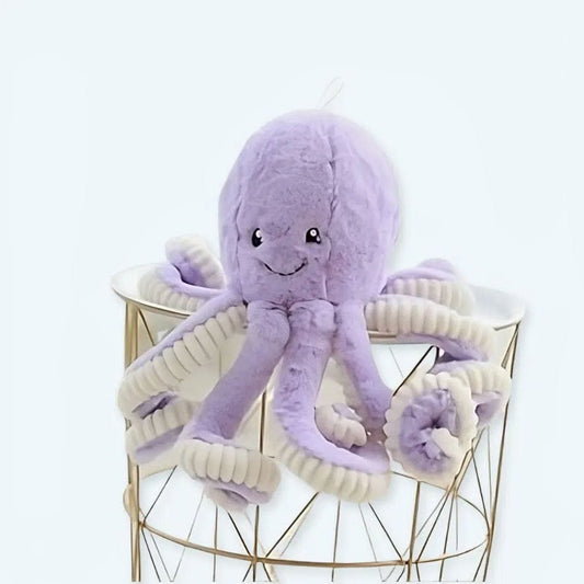 La Peluche 18cm Peluche pieuvre violette