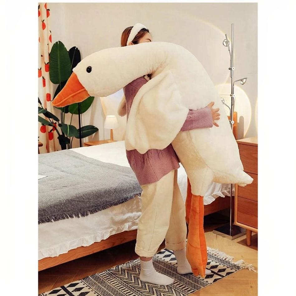 La Peluche 190cm / Blanc Peluche géante canard