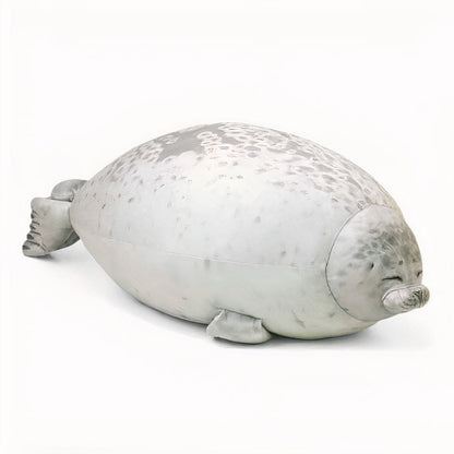 La Peluche 20cm / Blanc Peluche oreiller phoque moellleux