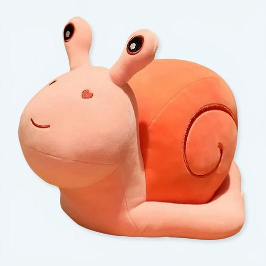 La Peluche 20cm Peluche escargot rose