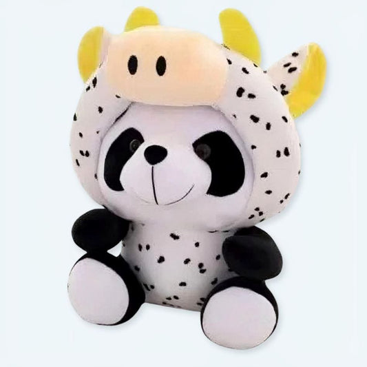 La Peluche 20cm Peluche panda en vache