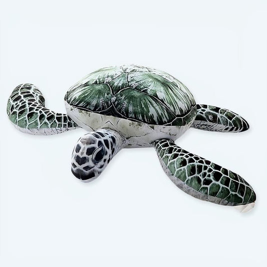 La Peluche 20cm Peluche tortue de mer verte
