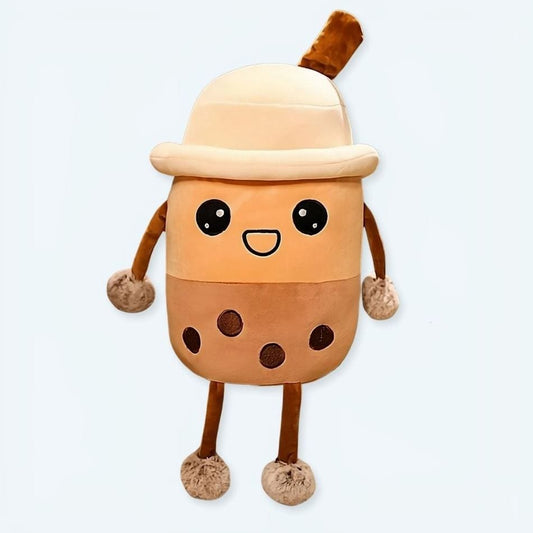 La Peluche 25cm Peluche Bubble Tea Boba heureux