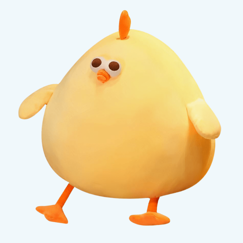 La Peluche 25cm Peluche coussin poussin jaune